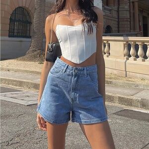 princess polly tropicana jean shorts